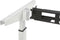 Hoogte verstelbaar T-poot bureau Quick breed 180CM diep 80CM bladkleur Licht Eiken framekleur Wit (RAL9010)