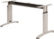 Hoogte verstelbare rechthoekige T-poot vergadertafel Work 200x100cm bladkleur Robson Eiken framekleur Wit (RAL9010)
