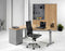 Hoogte verstelbare T-poot wingbureau Work breed 180CM diep 120CM bladkleur Speciale Kleur framekleur Antraciet (Ral 7016) wingzijde Rechts