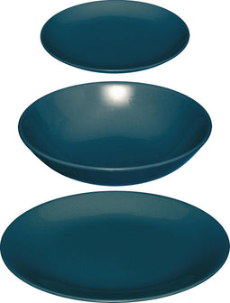 Secret de gourmet Servies set Colorama 18 delig - Blauw