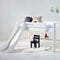 Hoppekids ECO Dream halfhoogslaper 70x160 cm met glijbaan, wit