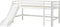Hoppekids ECO Dream halfhoogslaper 90x200 cm met glijbaan, wit
