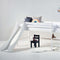 Hoppekids ECO Dream halfhoogslaper 90x200 cm met glijbaan, wit