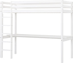 Hoppekids ECO Dream hoogslaper 90x200 cm met bureau, wit