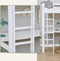 Hoppekids ECO Dream hoogslaper 90x200 cm met bureau, wit