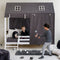Hoppekids ECO Dream Huisbed met ladder 90x200 cm, Wit