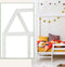 Hoppekids ECO Dream Huisbed met ladder 90x200 cm, Wit