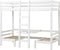 Hoppekids ECO Dream JUMBO stapelbed met tafel 90x200 cm, wit