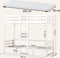Hoppekids ECO Dream JUMBO stapelbed met tafel 90x200 cm, wit