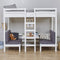 Hoppekids ECO Dream JUMBO stapelbed met tafel 90x200 cm, wit