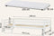 Hoppekids ECO Dream Junior bed 90x200 cm met ladder en bedhekje, wit.