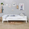 Hoppekids ECO Dream Junior bed 90x200 cm met ladder en bedhekje, wit.