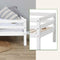 Hoppekids ECO Dream juniorbed 90x200cm met bedhekje, wit