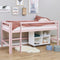 Hoppekids ECO Dream My Color halfhoogslaper 90x200cm, Bleekroze