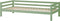 Hoppekids ECO Dream My Color juniorbed 90x200 cm, Bleekgroen