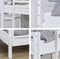 Hoppekids ECO Dream stapelbed 90x200cm, wit, ECO-gecertificeerd FSC-hout, Massief Grenenhout, Lak op Waterbasis, Gemaakt in de EU, 10 jaar Fabrieksgarantie