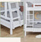 Hoppekids ECO Luxury Hoog Familie Stapelbed 90x200 / 120x200 cm, wit, Deelbaar tot 2 eenpersoonsbedden, ECO-gecertificeerd FSC-hout, Massief Grenenhout, Lak op Waterbasis, Gemaakt in de EU, Levenslange Fabrieksgarantie