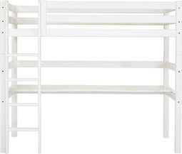 Hoppekids ECO Luxury Hoogslaper 90x200 cm met bureau, Wit