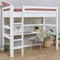 Hoppekids ECO Luxury Hoogslaper 90x200 cm met bureau, Wit