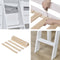 Hoppekids ECO Luxury Hoogslaper 90x200cm met bureau en schuine ladder, Wit