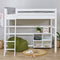 Hoppekids ECO Luxury hoogslaper 90x200cm met schuine ladder, wit