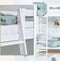 Hoppekids ECO Luxury Hoogslaper met schuine ladder 70x160 cm, Wit