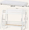 Hoppekids ECO Luxury Hoogslaper met schuine ladder 90x200 cm, Wit