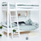 Hoppekids ECO Luxury Hoogslaper met schuine ladder 90x200 cm, Wit