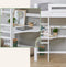 Hoppekids ECO Luxury MEGA bed 90x200 cm met lounge-module en bureau, wit.