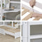 Hoppekids ECO Luxury MEGA bed 90x200 cm met lounge-module en bureau, wit.