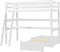 Hoppekids ECO Luxury MEGA-bed 90x200cm met schuine ladder, lounge-module en bureau, wit