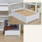 Hoppekids ECO Luxury MEGA-bed 90x200cm met schuine ladder, lounge-module en bureau, wit