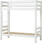 Hoppekids ECO Luxury stapelbed 70x160 cm, wit, Deelbaar tot 2 eenpersoonsbedden, ECO-gecertificeerd FSC-hout, Massief Grenenhout, Lak op Waterbasis, Gemaakt in de EU, Levenslange Fabrieksgarantie