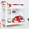 Hoppekids ECO Luxury stapelbed 70x160 cm, wit, Deelbaar tot 2 eenpersoonsbedden, ECO-gecertificeerd FSC-hout, Massief Grenenhout, Lak op Waterbasis, Gemaakt in de EU, Levenslange Fabrieksgarantie