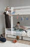 Hoppekids ECO Luxury Stapelbed 90x200 cm, wit, Deelbaar tot 2 eenpersoonsbedden, ECO-gecertificeerd FSC-hout, Massief Grenenhout, Lak op Waterbasis, Gemaakt in de EU, Levenslange Fabrieksgarantie
