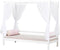 Hoppekids hemeltextiel voor ECO Dream hemelbed, 90x200 cm, Wit/Transparant