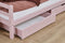 Hoppekids ladekast voor bedden van 70x190cm en 90x200cm, bleekroze.