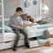Hoppekids ladekast voor bedden van 70x190cm en 90x200cm, wit.