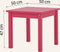 Hoppekids MADS kindertafel, Barok Roze