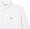 Lacoste Woven Overhemd Heren - Wit - Maat 46