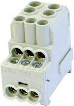 HoraeTec 080010-0-4 Onderverdeelblok Grijs 1-polig