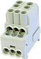 HoraeTec 080010-0-4 Onderverdeelblok Grijs 1-polig