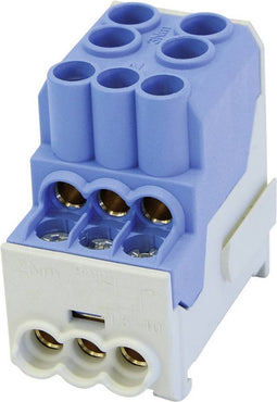 HoraeTec 080010-1-4 Onderverdeelblok Blauw 1-polig