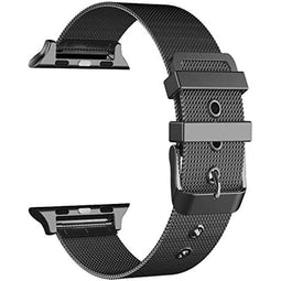 Horloge-armband Cool Apple Watch Series 1/2/3/4/5/6/7/SE (42-44 mm) Zwart