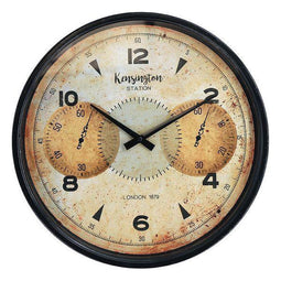 Horloge Hout MDF/Metaal (39 x 5,2 x 39 cm)