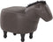 HORSE - Hocker - Donkerbruin - Kunstleer