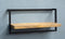HorstDeco - Wandpaneel - Mangohout- Industrieel- Wall hanger - 65x25x30