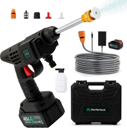 Hortensus 3-in-1 Hogedrukreiniger - Draadloos Met Accu - Compact en Draagbaar