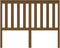 vidaXL - Hoofdbord - 146x6x101 - cm - massief - grenenhout - honingbruin
