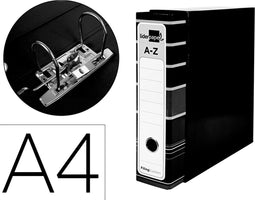 Ringmap Liderpapel AZ15 Zwart A4